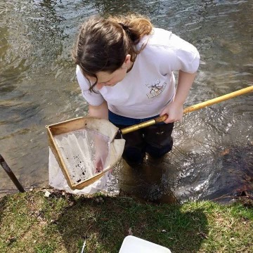 D frame net held by P. Wooden
